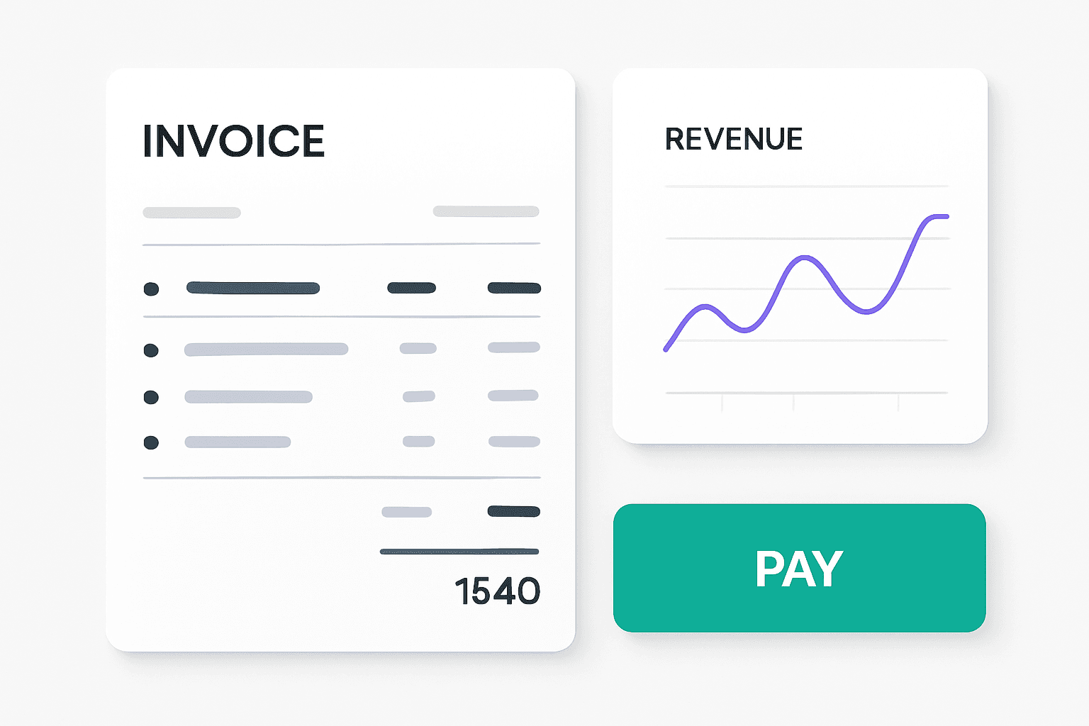 Professional invoicing and payment tracking
